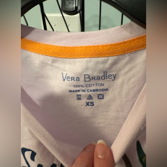 NEW Vera Bradley Rain Forest Canopy Floral Pajama Tank Top Extra Small XS Purple - Picture 4 of 11